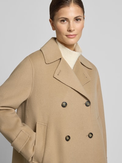 Weekend Max Mara Loose Fit Wollmantel aus Schurwoll-Mix Modell 'FANTINO' Camel 3