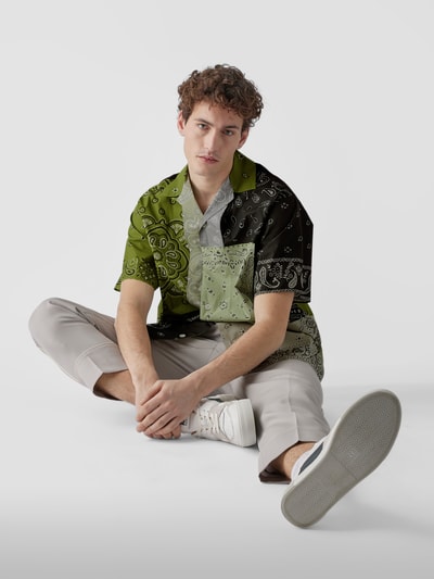 Kenzo Freizeithemd im Patchwork-Look Grün 6