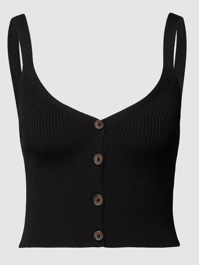 Guess Crop Top aus Viskose-Mix Black 2