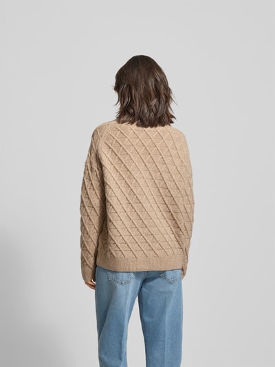 Closed Oversized Pullover mit Troyer-Kragen Beige 5