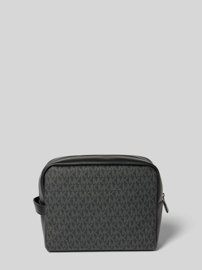 Michael Kors Kosmetiktasche mit Trageschlaufe aus Rindsleder Black 4