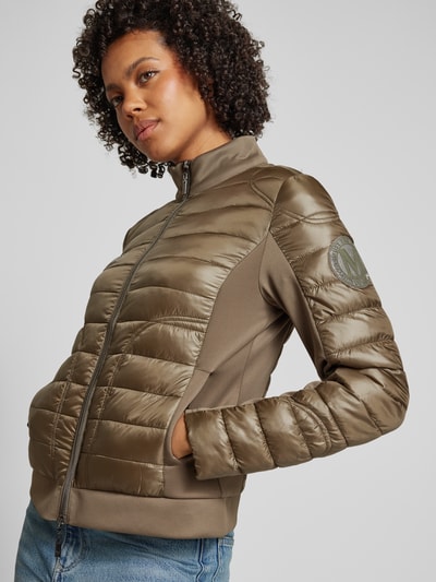 Monari Steppjacke mit Zweiwege-Reißverschluss Khaki 3