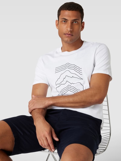 Armedangels T-Shirt mit Label-Print Modell 'JAAMES' Weiss 3