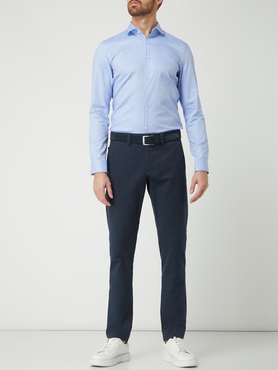 Jake*s Super Slim Fit Business-Hemd mit Stretch-Anteil  Hellblau 1
