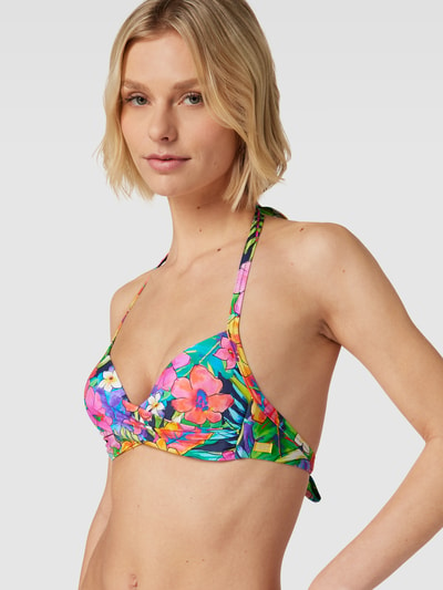 Banana Moon Bikinitop met all-over print, model 'EYRO LEILANI' Marineblauw - 3