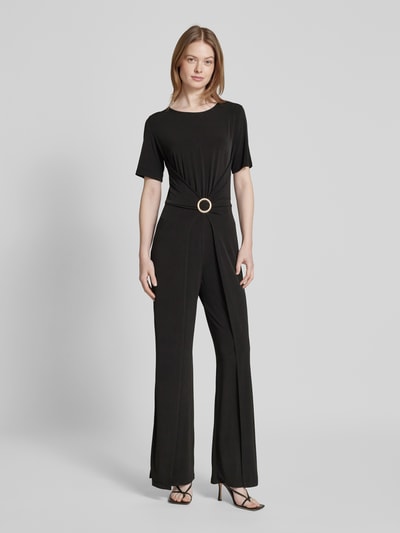 Swing Jumpsuit mit Applikation Black 4