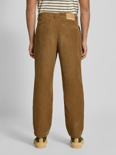 Armedangels Straight fit corduroy broek van puur katoen, model 'ARAANIO' Camel - 5