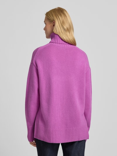 Polo Ralph Lauren Sweter z dzianiny z golfem Jasnośliwkowy 5