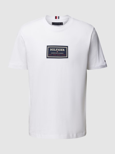 Tommy Hilfiger T-Shirt mit Label-Print Weiss 2