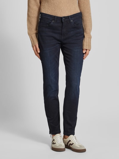 MAC Skinny fit jeans in 5-pocketmodel Donkerblauw - 4