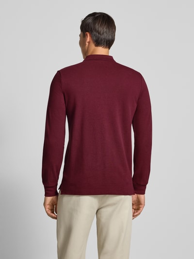 Polo Ralph Lauren Poloshirt met labelstitching Donkerrood - 5
