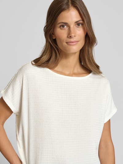 s.Oliver RED LABEL Relaxed Fit T-Shirt mit Stretch-Anteil Offwhite 3