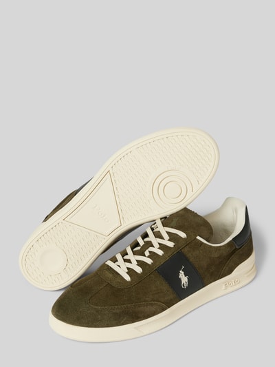 Polo Ralph Lauren Sneaker mit Logo-Stitching Modell 'AERA' Oliv 4