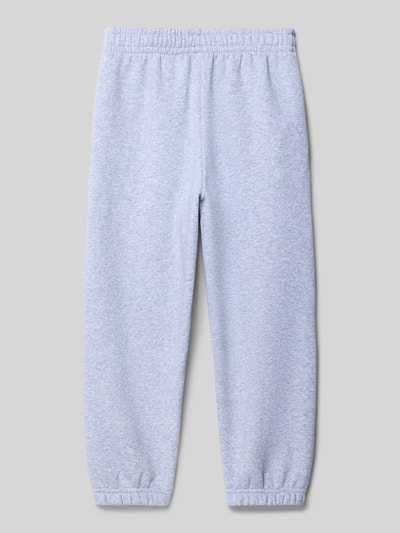 KARL KANI Spodnie dresowe o kroju regular fit z wyhaftowanym logo Średnioszary melanż 3