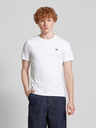 Levi's® T-Shirt mit Label-Stitching Weiss 4