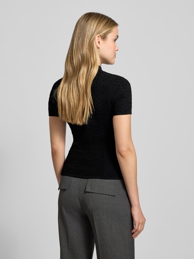 HUGO Slim Fit T-Shirt aus Viskose-Mix Modell 'SINANT' Black 5