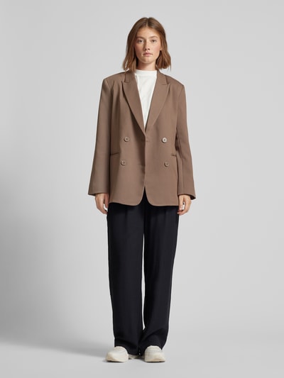 LeGer by Lena Gercke Blazer met reverskraag, model 'Anian' Hazelnoot - 1