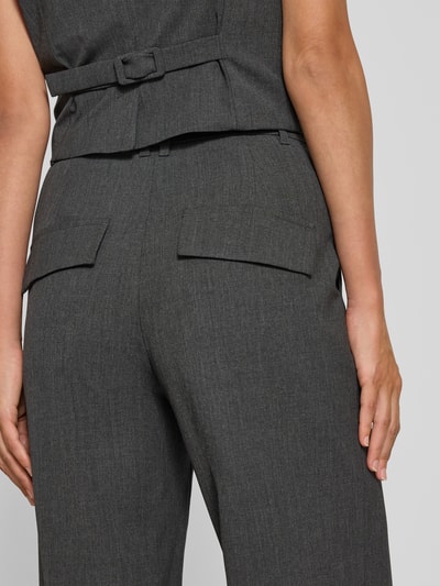 Marc Cain Spodnie z szeroką nogawką w kant Średnioszary 3