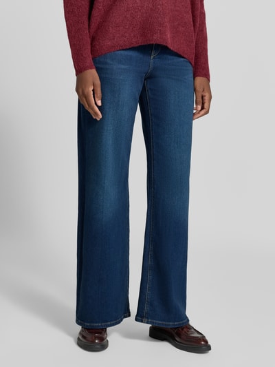 MOS MOSH Flared Fit Jeans im 5-Pocket-Design Modell 'Dara' Dunkelblau 4