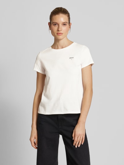 Tom Tailor Denim Regular Fit T-Shirt aus reiner Baumwolle Offwhite 4