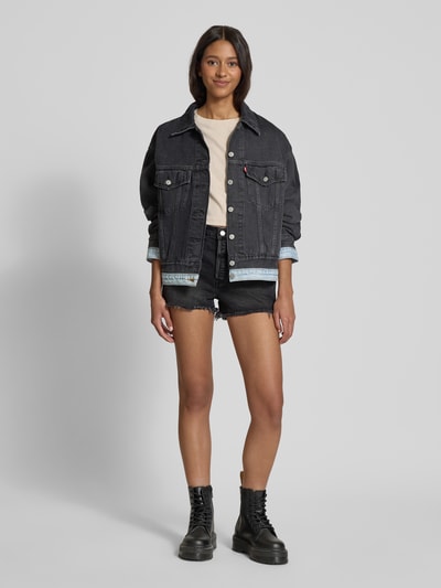 Levi's® Mom Fit Jeansshorts im 5-Pocket-Design Black 1