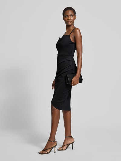 GUIDO MARIA KRETSCHMER WOMAN Cocktailjurk met plooien, model 'Christin' Zwart - 1