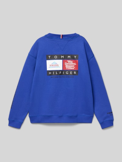 Tommy Hilfiger Teens Regular fit sweatshirt van katoenmix  Koningsblauw - 3