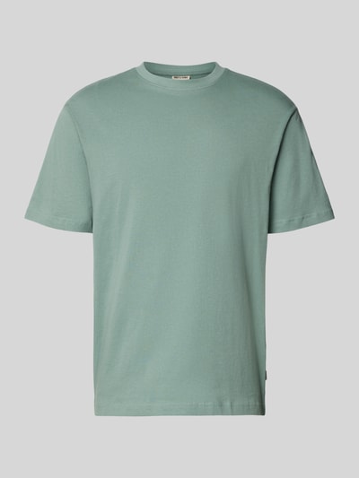 Produktfoto, Relaxed Fit T-Shirt aus reiner Baumwolle Modell 'FRED LIFE' von Only & Sons in Optik: Unifarben, grün, glatte Textur.