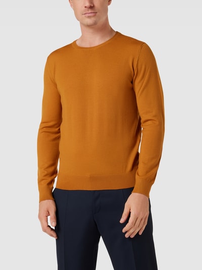 Marc O'Polo Strickpullover aus reiner Schurwolle Rostrot 4