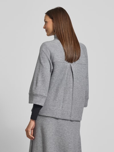 More & More Regular Fit Blazer aus Viskose-Mix mit 3/4-Arm Mittelgrau 5