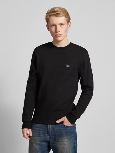 Calvin Klein Jeans Longsleeve mit Label-Stitching Black 4