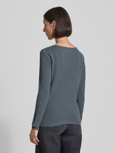 Vero Moda Regular Fit Strickpullover aus reiner Baumwolle Modell 'CARE' Ocean 5