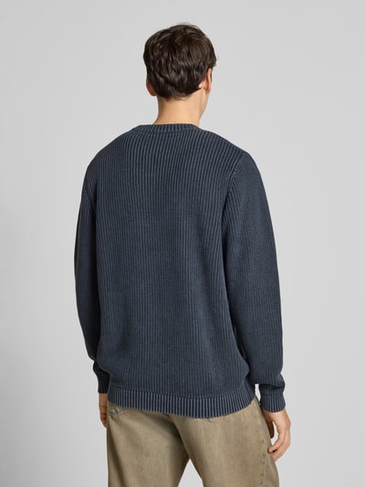 Pepe Jeans Regular fit pullover van puur katoen, model 'PARKER CREW' Marineblauw - 5