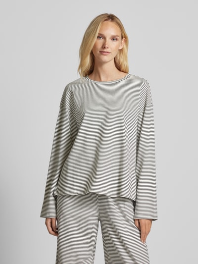 VILLA SOPHIE Oversized shirt met lange mouwen en ronde hals Wit - 4