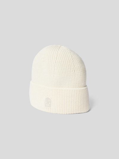 Parajumpers Beanie mit Label-Applikation Weiß 2