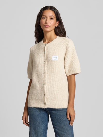 VILLA SOPHIE Strickjacke aus Viskose-Mix mit 1/2-Arm Modell 'MONA' Beige 4