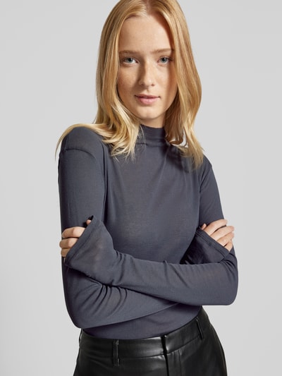 Calvin Klein Jeans Gebreide pullover met opstaande kraag Zwart - 3