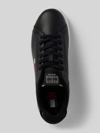 Tommy Jeans Low Top Sneaker aus Rindsleder Black 3