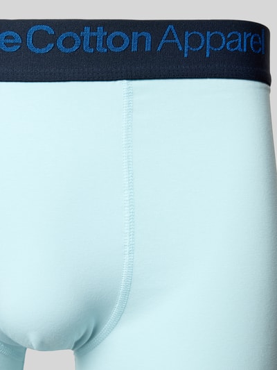 Knowledge Cotton Apparel Broek met elastische band met logo in een set van 2 stuks Aquablauw - 2