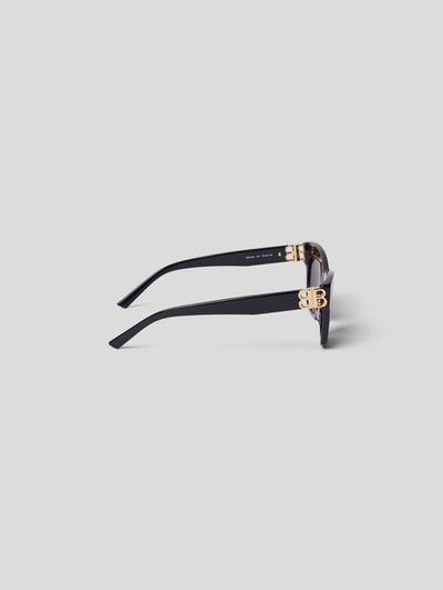 Balenciaga Sonnenbrille mit Brand-Detail Schwarz 4