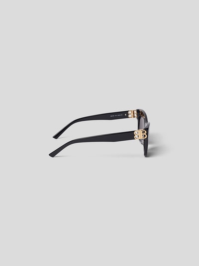 Balenciaga Sonnenbrille mit Brand-Detail Black 4