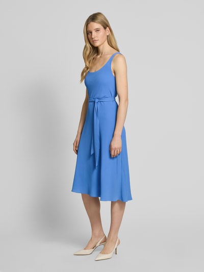 Lauren Ralph Lauren Midi-jurk met strikceintuur, model 'ZAWATO' Lichtblauw - 1