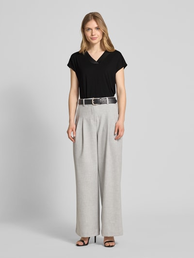 Jake*s Collection T-Shirt mit V-Ausschnitt Black 1