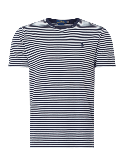 Polo Ralph Lauren Custom Slim Fit T-Shirt mit Allover-Muster Weiss 1