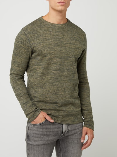 SELECTED HOMME Sweatshirt van biologisch katoen, model 'Jay' Groen - 4