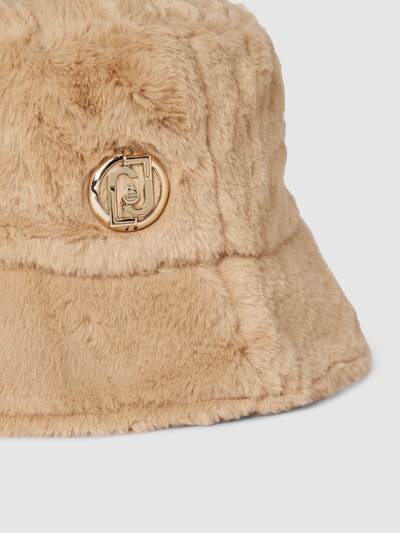 Liu Jo White Fischerhut mit Kunstfell Modell 'Cloche' Offwhite 2