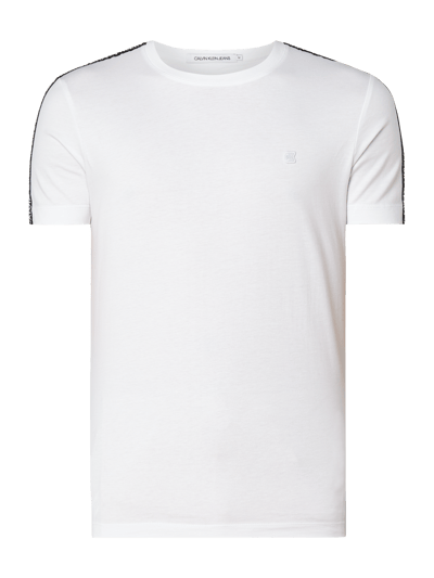 Calvin Klein Jeans T-Shirt mit Logo-Aufnäher Weiss 2