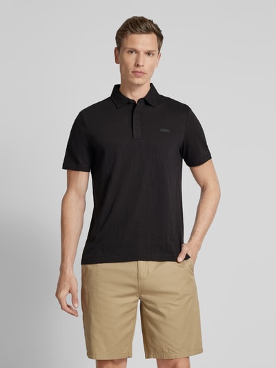 CK Calvin Klein Regular Fit Poloshirt mit Knopfleiste Black 4