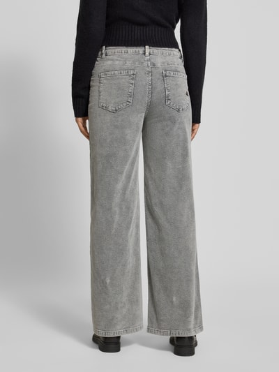 Buena Vista Spodnie sztruksowe z szeroką nogawką i wpuszczanymi kieszeniami Ciemnoszary 5