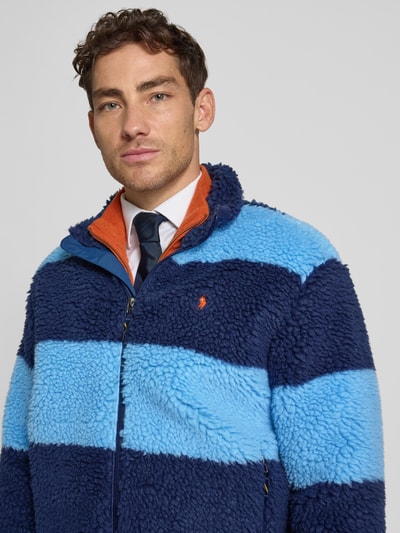 Polo Ralph Lauren Kurtka typu krój regular fit z tkaniny typu teddy z wyhaftowanym logo Niebieski 3